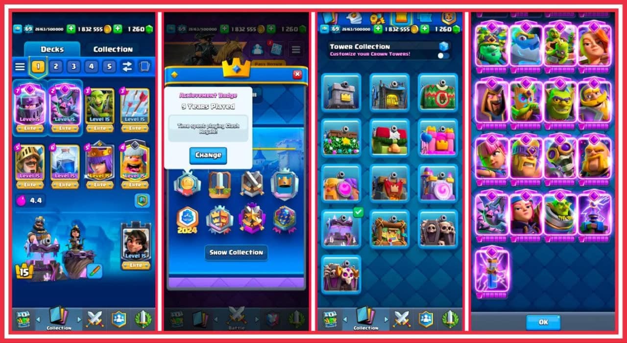 Clash Royale β¨οΈ MAXED OUT π ALL CARDS MAXED