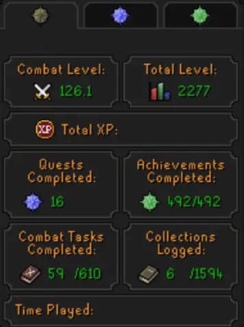 OSRS Unique JL | 2277 Ex-GM Main + 2277 Ex-GM Iron w/ close to max gear