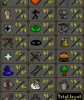 Old School RuneScape Main total level 2230