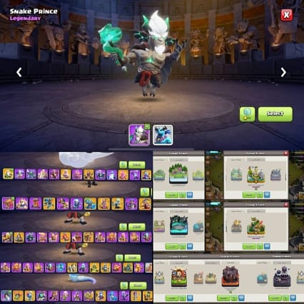 Clash of Clans Both Legendary Scenery Th17 Max