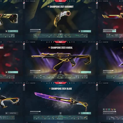 Valorant 432 Skins๐| Champions 2021-2022-2023-2024โ2025