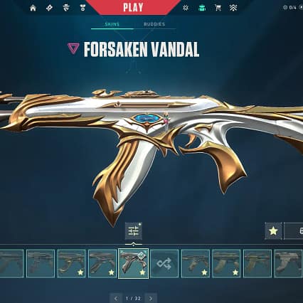 Valorant VERY STACKED ACCOUNT ⸱ 22 Knifes ⸱ 31 Vandals ⸱ 16 Phantoms ⸱ Check