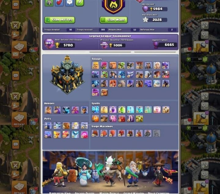 Clash of Clans Both Legendary Scenery Th17 Max - Image 3