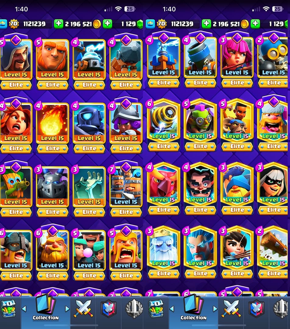 Clash Royale Max Account | Extremely Rare Account | 120 Cards Level 15 | 35 Evolutions | 9000+ Trophies | 225+ Emotes + Loaded Magic Inventory - Image 6