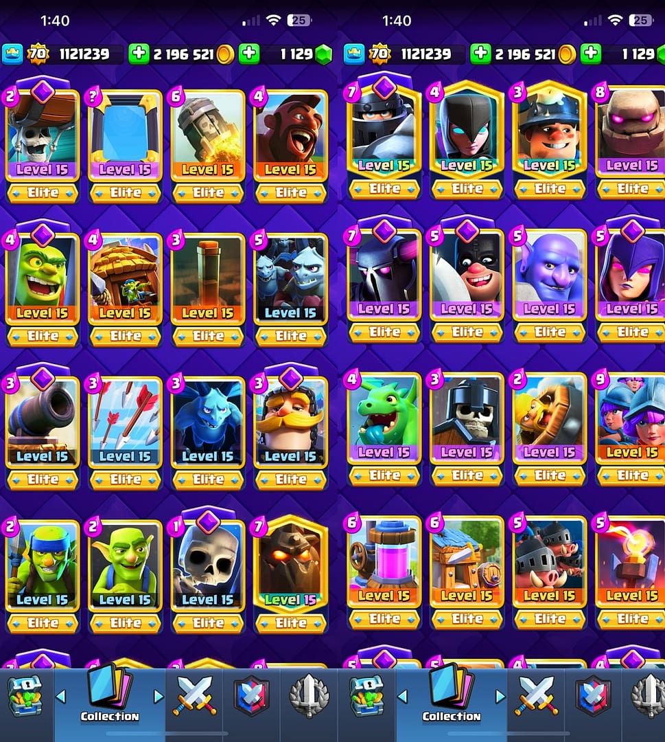 Clash Royale Max Account | Extremely Rare Account | 120 Cards Level 15 | 35 Evolutions | 9000+ Trophies | 225+ Emotes + Loaded Magic Inventory - Image 5